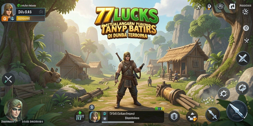 Tampilan gameplay menakjubkan dari dunia terbuka 77LUCKS.