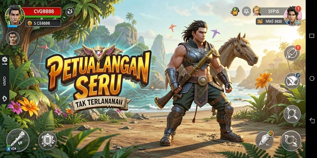 Tampilan gameplay seru di dunia petualangan CVG8888.