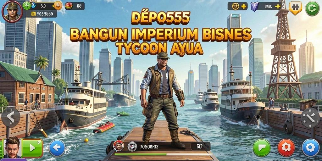 Tampilan gameplay menarik dari DEPO555 yang menunjukkan aktivitas Tycoon.
