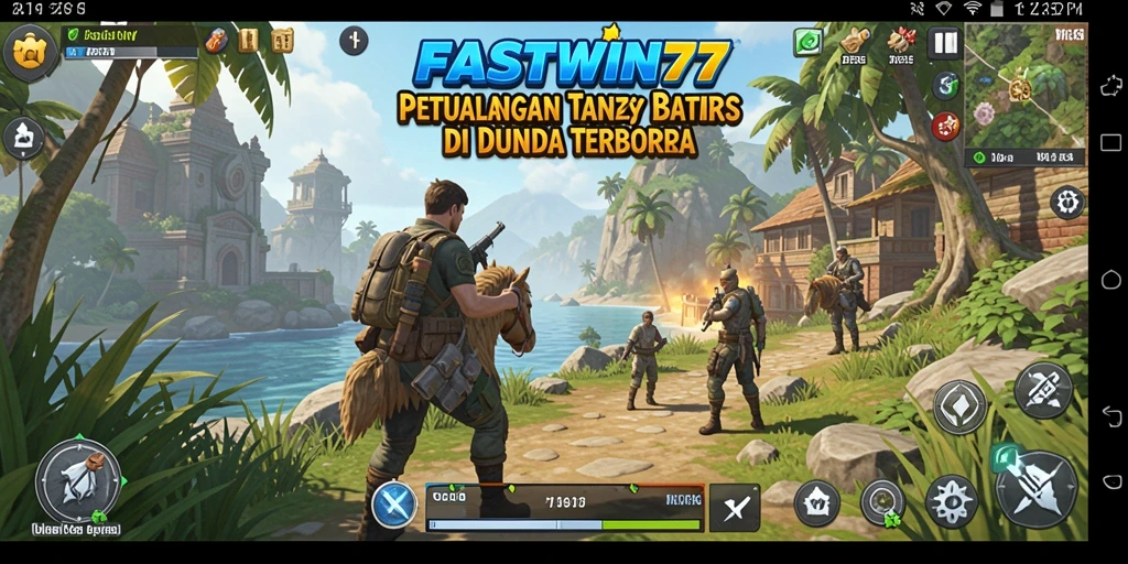 Screenshot gameplay FASTWIN77 menampilkan dunia Open World yang menakjubkan.