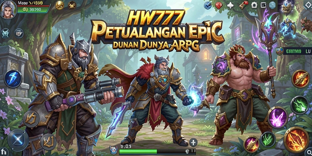 Tampilan epic pertempuran seru dalam gameplay ARPG.