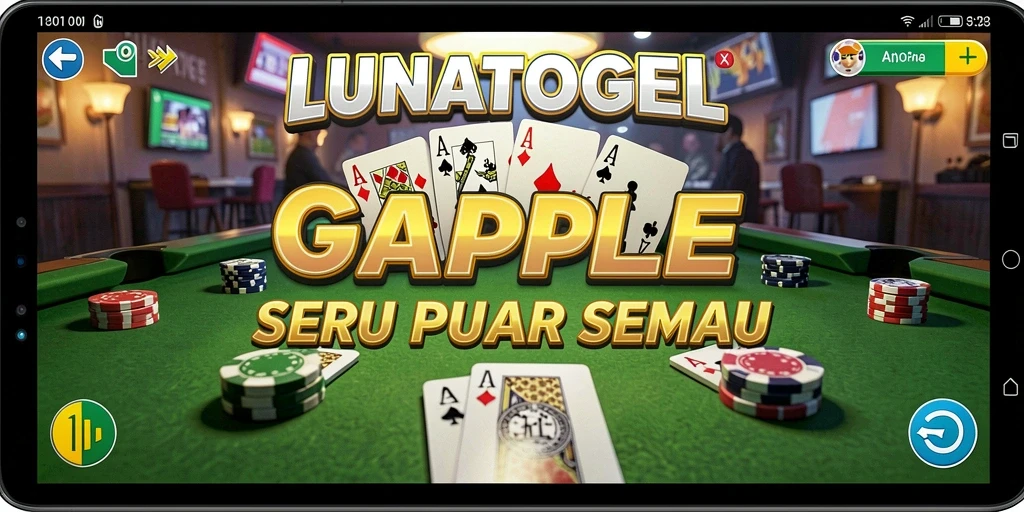 Tampilan gameplay seru LUNATOGEL yang menantang.