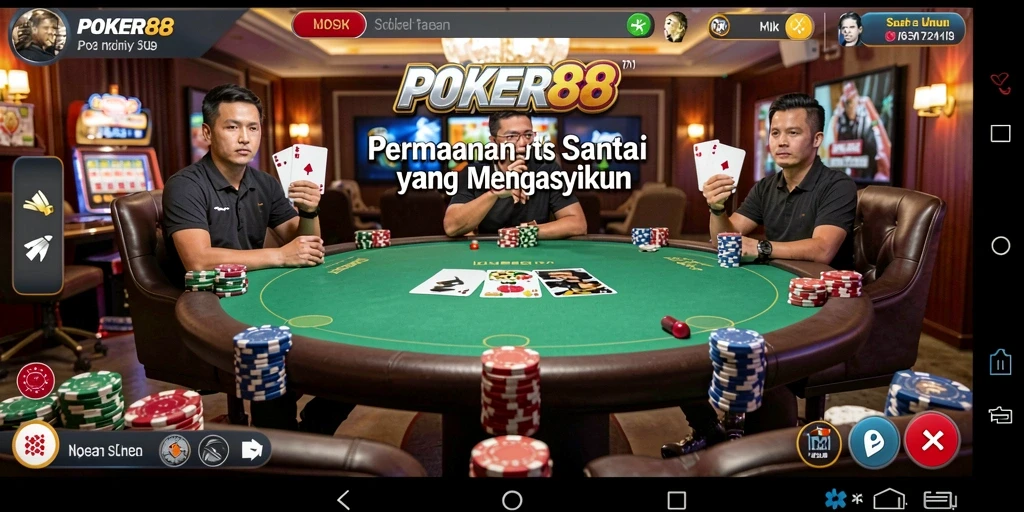 Tampilan gameplay POKER88 yang seru dan interaktif.