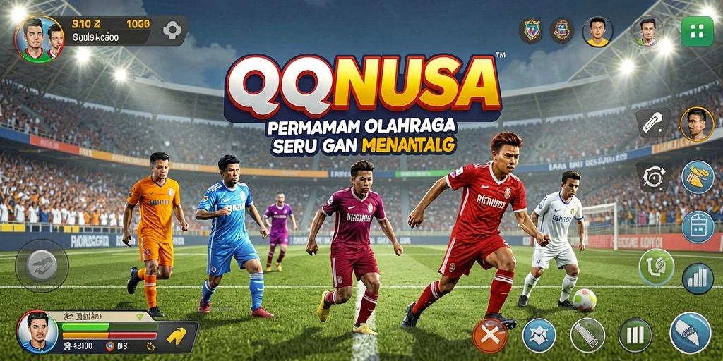 Tangkapan layar menunjukkan gameplay intens dalam olahraga.