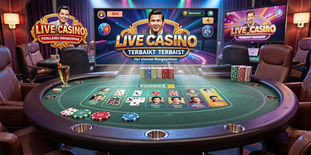 Tampilan gameplay Live Casino yang memukau dan mendebarkan di RR44.