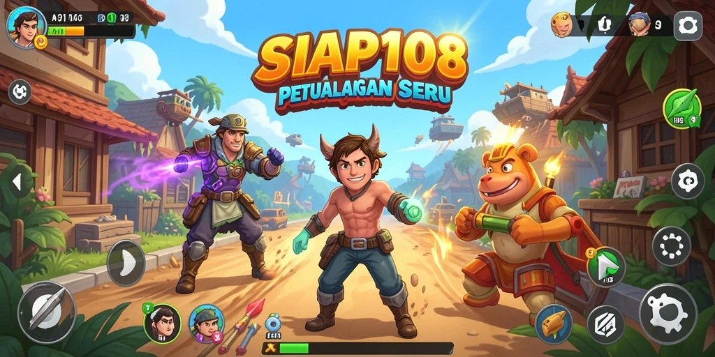 Tampilan gameplay SIAP108 dengan grafis memukau dan tantangan seru.