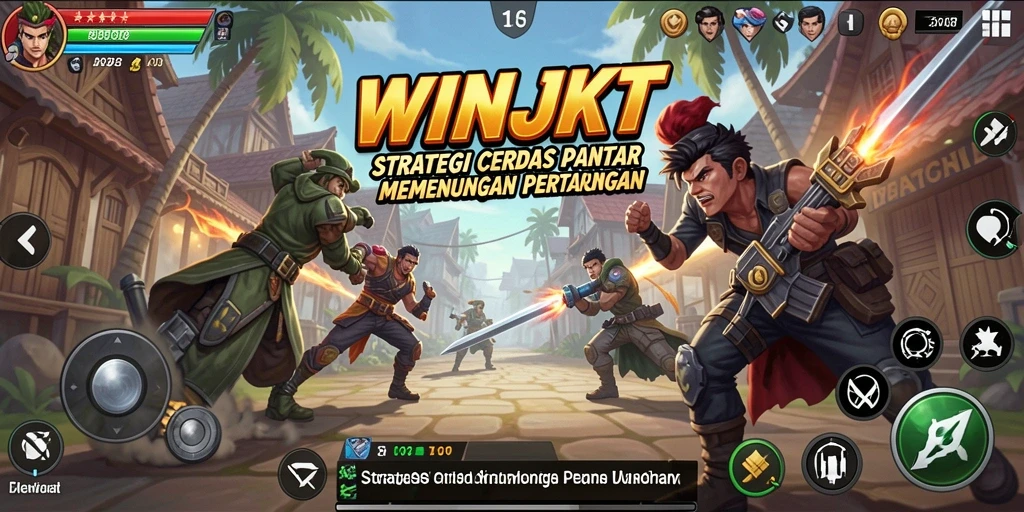 Tampilan gameplay strategis yang menegangkan dalam WINJKT.