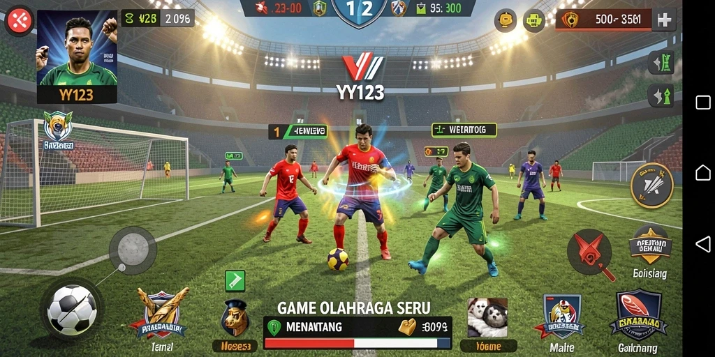 Gameplay seru dan mendebarkan di YY123 untuk penggemar olahraga.